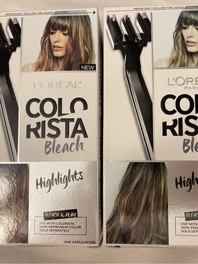 L'Oreal Paris Colorista Hair Bleach Highlights Beach & Play 2 Pack Bundle
